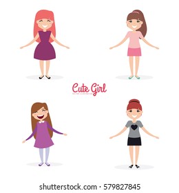 Happy young girls