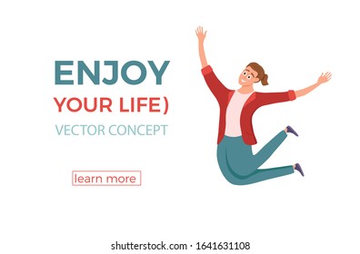 Happy young guy jumping in different poses vector illustration. Cartoon concept of joyful laughing man with raised hands. Flat positive boy lifestyle design for party, sport, dance, happiness, success