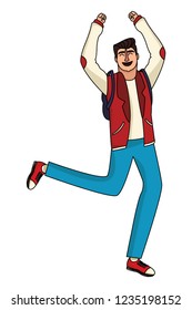 Happy young man