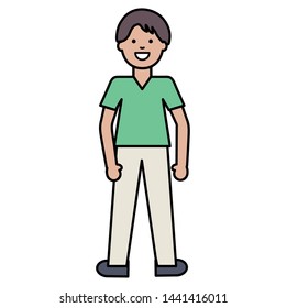 happy young man avatar character