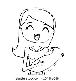 happy young mother hugging little toddler son