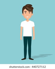 happy young people design, vector illustration eps10 graphic 