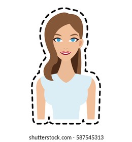 happy young woman icon image 