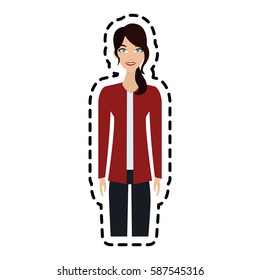 happy young woman icon image 