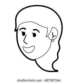 happy young women face