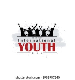 
Happy Youth Day, Social Young People Together Taking Salfi