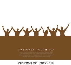 Happy Youth Day Vector Illustration Concept