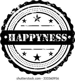 Happyness / Grunge Badge