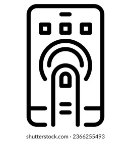 Haptic object illustration technology icon
