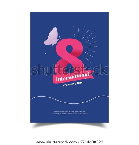 Hapy international womens day vector illustration