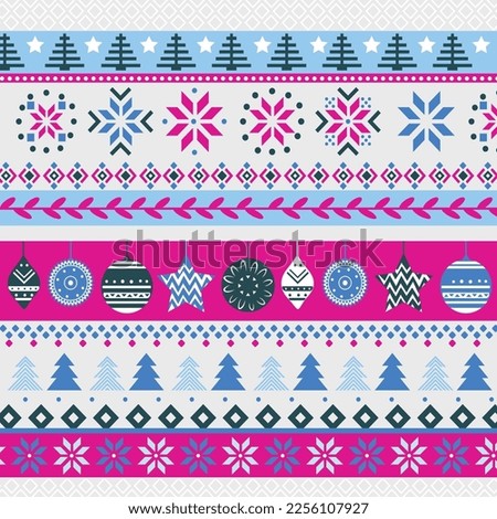 Hapy new year pattern, christmas seamless design