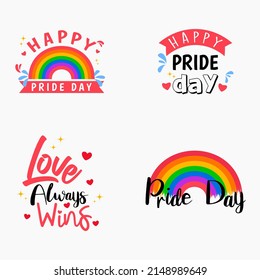 Hapy World Pride Day Background Illustration For Lgbt