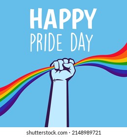 Hapy World Pride Day Background Illustration For Lgbt