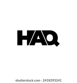 Logotipo vectorial de la tipografía de la letra HAQ