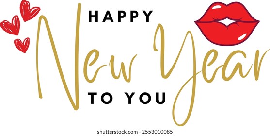 Haqppy New Year Text Effect Design