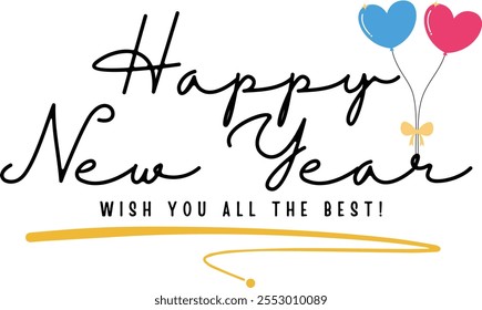 Haqppy New Year Text Effect Design