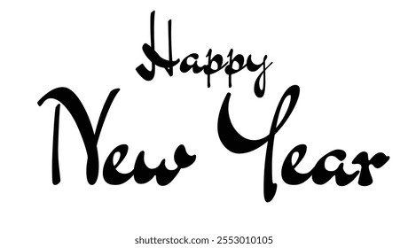 Haqppy New Year Text Effect Design