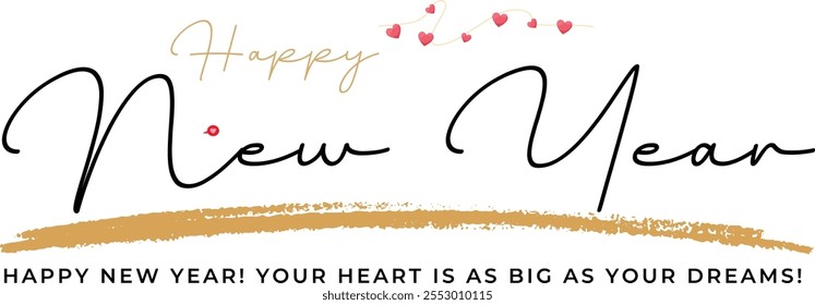 Haqppy New Year Text Effect Design