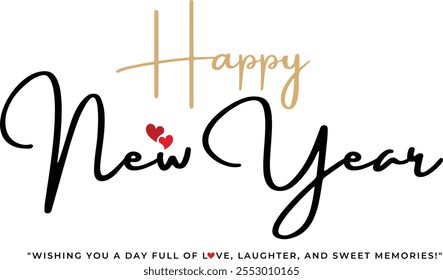 Haqppy New Year Text Effect Design