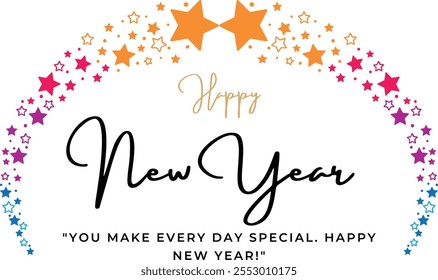 Haqppy New Year Text Effect Design