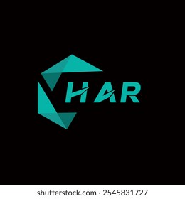Logotipo minimalista creativo de la letra de HAR. HAR diseño de logotipo de letra de alfabeto de iniciales de Vector únicas 
