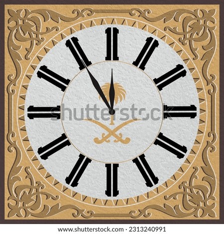 Haram hotel tower clock Design vector 