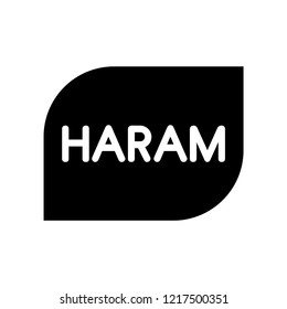 Haram Icon Trendy Haram Logo Concept Stock Vector (Royalty Free ...