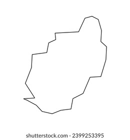 Harare city map, administrative division of Zimbabwe. Vector illustration.