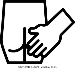 ilustración de Vector acosada en un fondo transparente. Símbolos de calidad premium. Icono vectorial de trazo para el concepto y diseño gráfico.