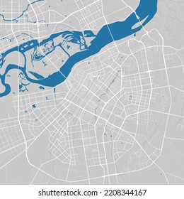 Harbin Vector Map Detailed Map Harbin Stock Vector (Royalty Free ...