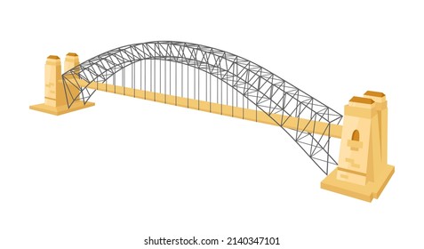 Harbor bridge, Australia, vector illustration