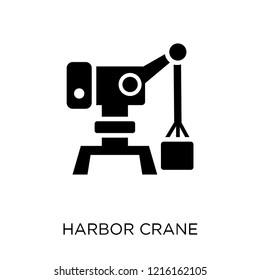 Harbor crane icon. Harbor crane symbol design from Industry collection. Simple element vector illustration on white background.