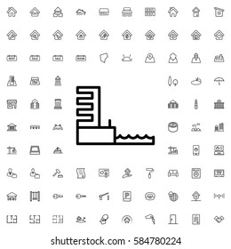 harbor icon illustration isolated vector sign symbol. Real Estate icons set.