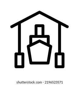 harbor icon or logo isolated sign symbol vector illustration - high quality black style vector icons
