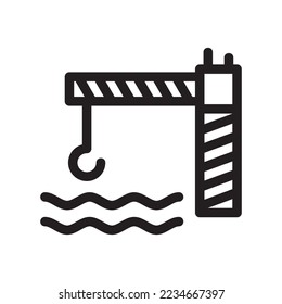 harbor icon or logo isolated sign symbol vector illustration - high quality black style vector icons