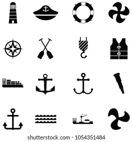 harbor icon set
