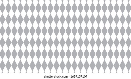 Harbor Mist grey color themed Bavarian Pattern diamond checkered flag Illustration in vector