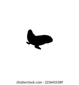 Harbor seal icon. Simple style protecting seals poster background symbol. Harbor seal brand logo design element. Harbor seal t-shirt printing. vector for sticker.