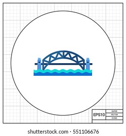 Harbour bridge in Australia vector icon