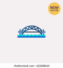 Harbour bridge in Australia vector icon