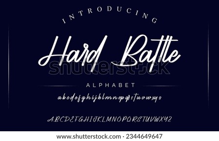 Hard Battle Hand drawn mono line font lowercase and uppercase. Calligraphy decorative ABC alphabet isolated. Hand lettering and custom typography for your designs, logo, poster, card. Vector typeface.