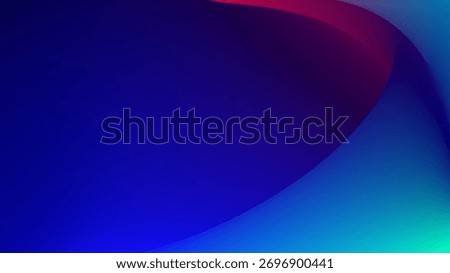 Hard blue green red layers 3d abstract background.