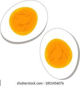 Hard boiled egg vector design, Perfect Steamed Boiled Eggs illustration vector
