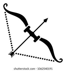 Hard bow icon. Simple illustration of hard bow vector icon for web
