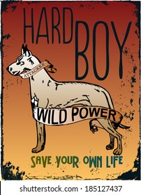 HARD BOY T-SHIRT PRINT