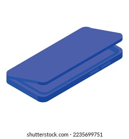 Hard cellphone icon isometric vector. Smartphone case. Phone cover