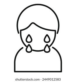 Hard coping skills icon outline vector. Work curiosity. Therapy information respiration