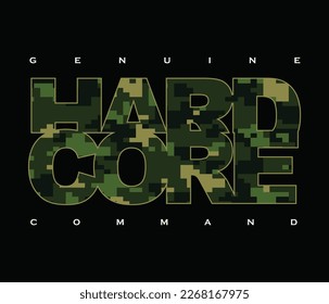 hard core, vector image typography illustration design graphic printing