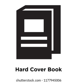 Hard Cover Book icon vector isolated on white background, logo concept of Hard Cover Book sign on transparent background, filled black symbol