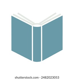 Hard Cover Open Blue Book Icon